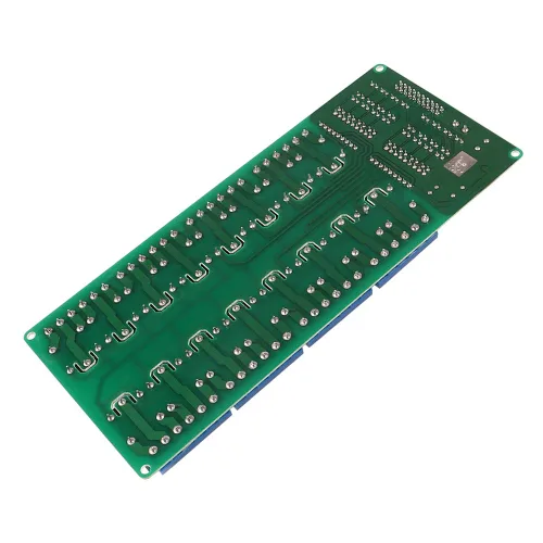 Vista 4 de ACEIRMC 5 V 16 canales Módulo de placa de interfaz de relé con optoacoplado LED LM2576 de alimentación para Arduino Kit de bricolaje PiC ARM AVR