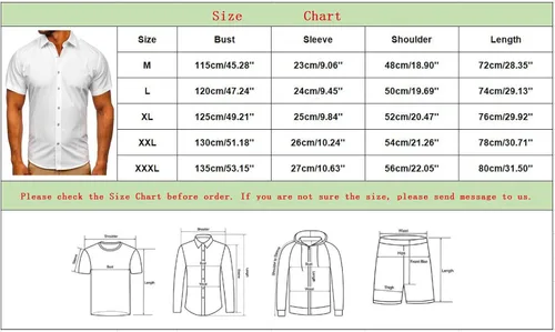 Vista 5 de Camisas de vestir para hombre, de verano, ligeras, de manga corta, casual, con botones