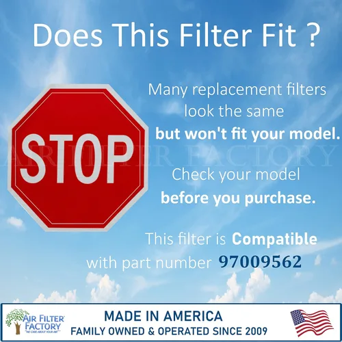 Vista 7 de Air Filter Factory Repuesto para 97009562, 99010213, S06124-01, S99010189, AP5612814, S06124-02, 06124-02 Broan Nutone 8 x 9.5 x 0.09 pulgadas