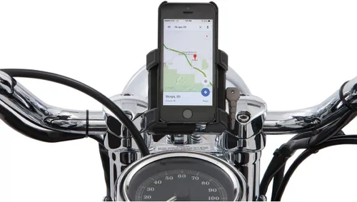 Vista 3 de Ciro 50312 Soporte para manillar de Smartphone/GPS con cargador, cromado