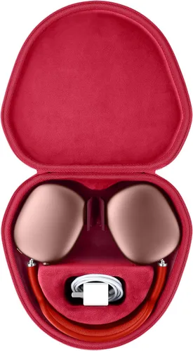 Vista 20 de co2CREA Funda rígida con modo de sueño, reemplazo para auriculares Apple AirPods Max inalámbricos de diadema (Funda negra)