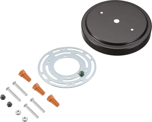 Vista 10 de Aspen Creative 21508-11 - Kit de lámpara de araña de transición y toldo con bucle para cuello, bronce aceitado, diámetro de 5-1/2 pulgadas, orificio