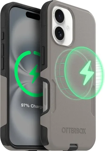 Vista 43 de OtterBox Funda para iPhone 16 Commuter Series - Jeans azul bebé, funda delgada y protectora para iPhone, de doble capa, absorción de impactos