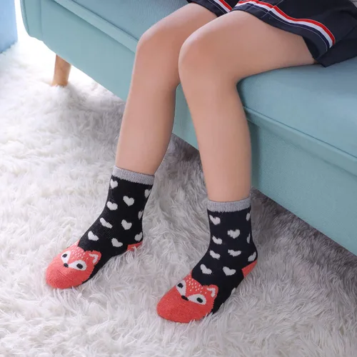 Vista 4 de 6 pares de calcetines de lana cálidos para niños y niñas para senderismo