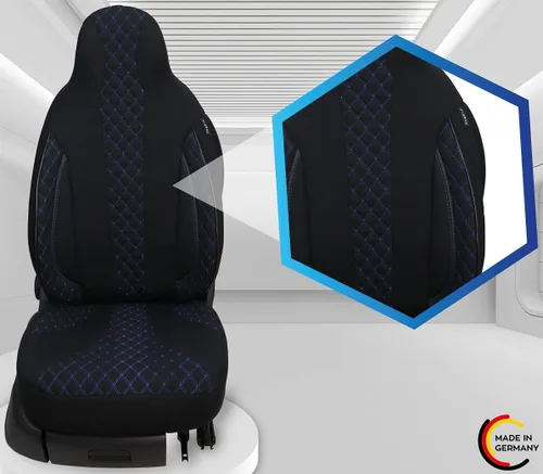 Vista 8 de BREMER SITZBEZÜGE Measure Pilot Seat Covers Compatible with Motorhome Ducato Weinsberg Adria Dethleffs Accessories,Set of 2 Protective Covers Black