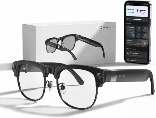 Vista 11 de DPVR - Lentes inteligentes AI con cámara y Bluetooth – Gafas de cámara HD de 8 MP para hombres y mujeres, gafas de grabación de video con asistente