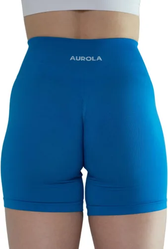 Vista 4 de AUROLA Intensify - Pantalones cortos de entrenamiento para mujer, sin costuras, para gimnasio, yoga, correr, deporte, ejercicio activo, fitness