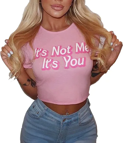 Vista 2 de SansoiSan Camiseta elástica para mujer Streetwear Tops