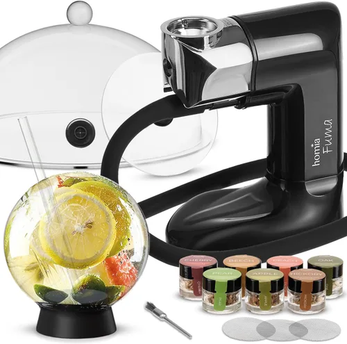 Vista 7 de Pistola de ahumar mezcla de burbujas comestible no tóxica para cóctel, (2 x 8 onzas), infusor de humo de madera y accesorio para máquina de ahumar