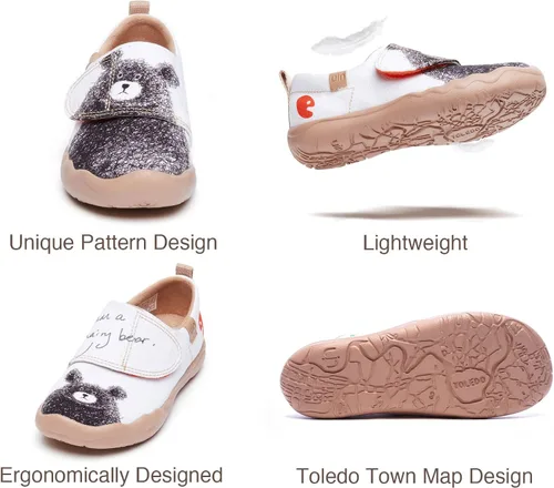 Vista 6 de UIN Zapatos para caminar para niños, botas de punto de alta calidad, casuales, ligeras, cómodas, a la moda, Madrid