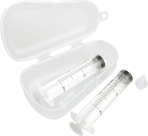 Vista 2 de Irrigador nasal infantil, 2 cajas de jeringas portátiles, irrigador nasal, limpiador de lavado de nariz, dispositivo de sistema de enjuague de senos