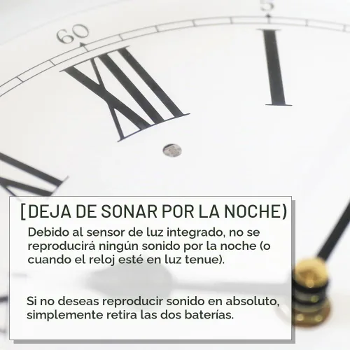 Vista 5 de BESTIME Reloj de péndulo de plástico 66236. Timbre Westminster cada hora, elegante, tradicional, hogar, oficina, sala de estar, dormitorio