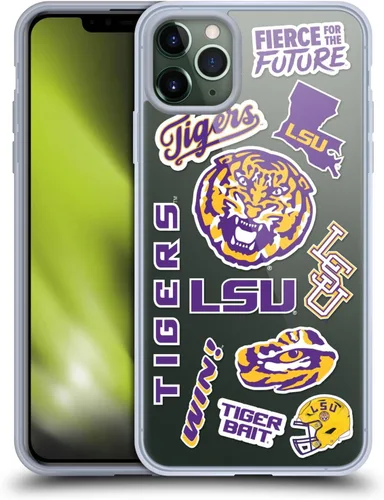 Vista 201 de Head Case Designs Funda de gel suave con licencia oficial de la Universidad Estatal de Louisiana LSU Camou compatible con Apple iPhone 7 Plus/iPhone