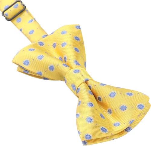 Vista 4 de HISDERN Corbatas de lazo para niños preatadas, pajaritas ajustables para niños, con clip, divertidos corbatines estampados para bodas y fiestas