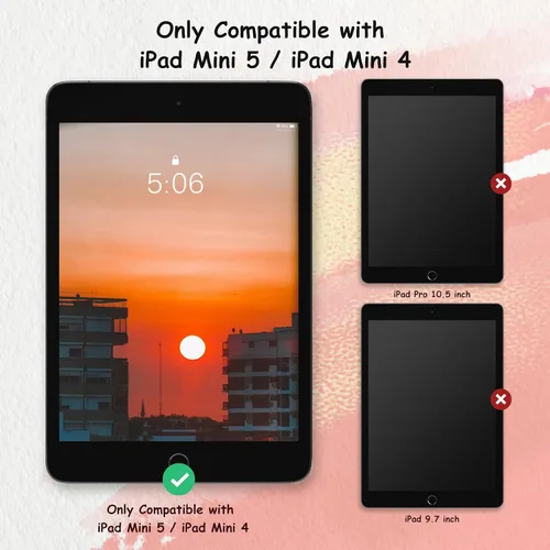 Vista 2 de bersem Paquete de 2 protectores de pantalla Paperfeel compatibles con iPad Mini 5 (2019) y iPad Mini 4, compatible con lápiz, antirreflejos con kit