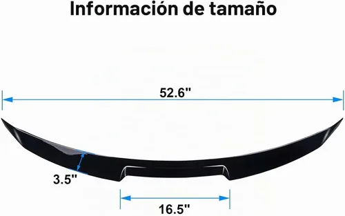 Vista 8 de Alerón para maletero compatible con Honda Accord 10ª generación 2018 2019 2020 2021, alerón para labio de maletero con plástico ABS para sedán de 4
