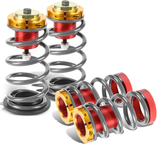 Vista 6 de DNA MOTORING Kit de resorte de mangas coilover de suspensión de 4 piezas compatible con 12-15 Civic, azul, COIL-HC12SI-BL
