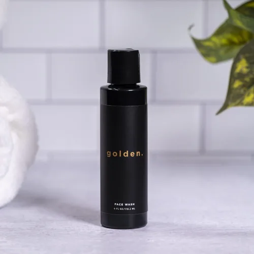 Vista 8 de Golden Grooming Co. - Jabón facial para hombre, aloe vera y vitamina E, limpiador facial natural para pieles sensibles y grasas, lavado de espuma