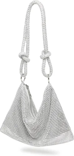 Vista 4 de Covelin Bolso de mano de diamante brillante de moda para mujer