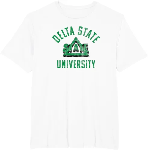 Vista 9 de Delta State University Statesmen Large Camiseta, Gris