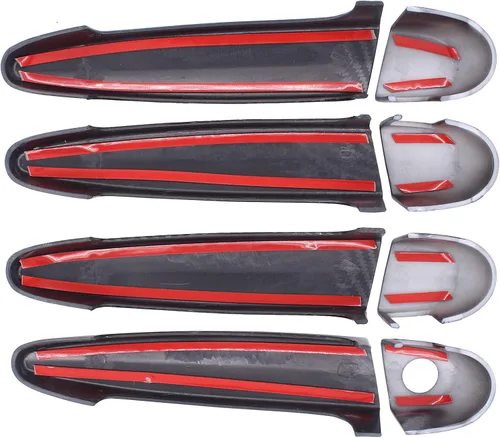 Vista 5 de NewYall Fibra de carbono ABS cubierta exterior manija puerta cubierta conjunto para BMW 118i 120i 320i 323i X1 X3 X5 X6 328i 335i 435i 440i