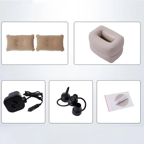 Vista 5 de Colchón de aire para cama de camión, colchón de aire para automóvil, cama inflable, soporte de almacenamiento de almohada, bolsa de almacenamiento