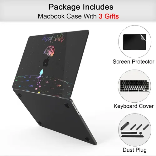 Vista 7 de Funda para MacBook Air de 15.3 pulgadas (modelo de lanzamiento 2023: chip A2941 M2), funda protectora, cubierta de teclado y protector de pantalla.
