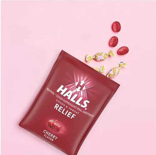 Vista 4 de Halls Gotas para la tos de cereza, 200