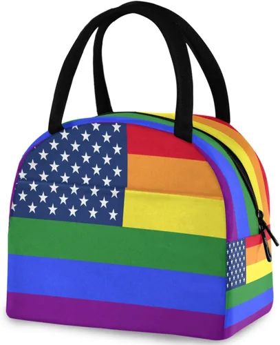 Vista 12 de Bolsa de almuerzo reutilizable para mujer africana con bolsillo frontal con cierre de cremallera aislada, bolsa térmica para el trabajo, picnic