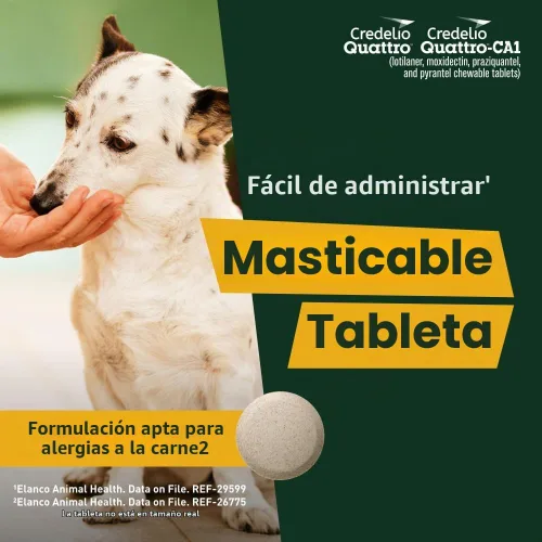 Vista 5 de Credelio Quattro / Credelio Quattro-CA1 para perros 3.3-6 libras, 1 unidad
