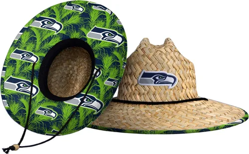 Vista 44 de FOCO - Sombrero de paja con logotipo de equipo universitario de NCAA y estampado floral para hombre