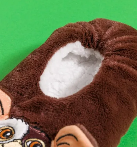 Vista 4 de TruffleShuffle Gremlins Gizmo - Calcetines tipo pantufla, Marrón