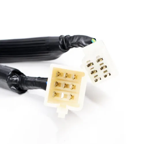 Vista 7 de Juego compatible para 1 pulgada de manillar de Harley 96-12, interruptor de bocina, luces delanteras y señales de giro, empuñaduras y tapa de Negro
