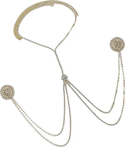 Vista 2 de MINGSEECESS Almohadillas adhesivas reutilizables para pezones de silicona de metal dorado con forma cuadrada y borla