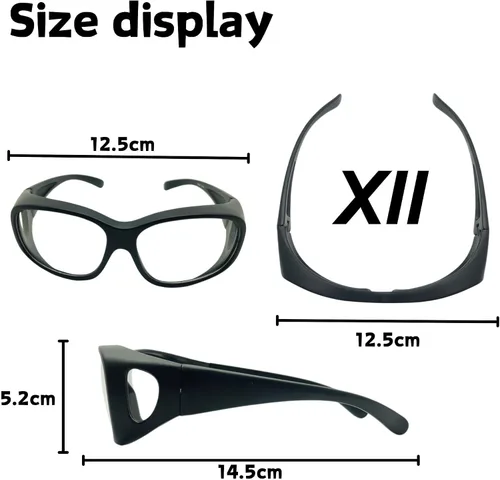 Vista 8 de XII WY Gafas de sol de seguridad para hombres y mujeres, gafas tácticas airsoft para tiro y deportes extremos ANSI Z87.1+ y clasificación CE