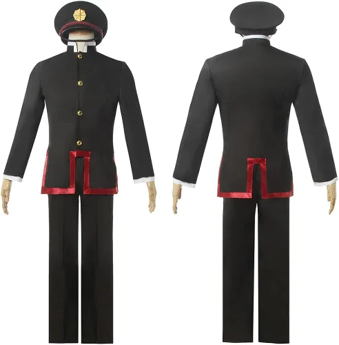 Vista 2 de FCCAM Hanako Kun - Disfraz de anime Yugi Amane, uniforme escolar para disfraz de Halloween y Navidad