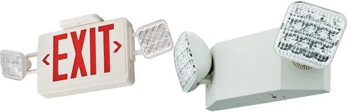 Vista 10 de Lithonia Lighting ECRG BasicsTM - Combo de luz de emergencia/salida y luz de emergencia LED cuántica, prueba manual, 220 lúmenes