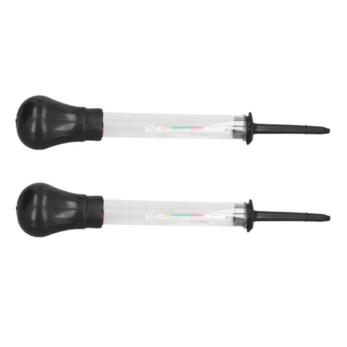 Vista 7 de Hidrómetro, 2 unids hidrómetro de vidrio electro medidor hidráulico 1.100-1.300 herramienta de medición para densidad de electrolitos, hidrómetros