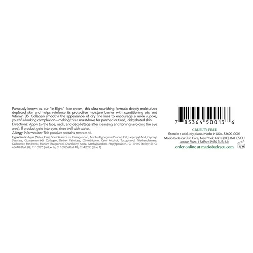 Vista 2 de Mario Badescu Hydro Emollient - Crema facial con colágeno, vitamina A y E y aceite de maní, protege contra la pérdida de humedad, hidratante facial