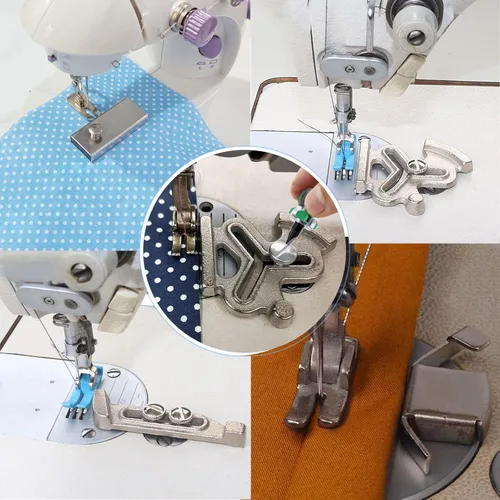 Vista 5 de Guía magnética de costura y medidor de posicionamiento de flor de ciruelo para máquina de coser con 4 tornillos 5 accesorios para máquinas