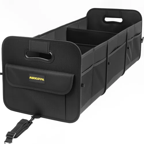 Vista 12 de MIKKUPPA Organizador de maletero de automóvil, organizador plegable de 70 litros para comestibles, organizadores de almacenamiento de automóvil