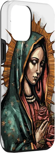 Vista 3 de Funda para iPhone 12 Pro Max Virgen De Guadalupe Católica Virgen De Guadalupe