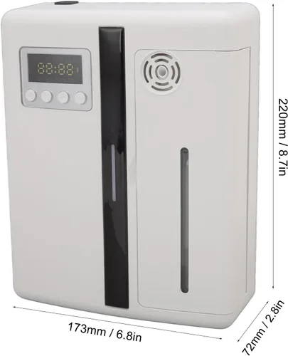 Vista 9 de Difusor de aroma, difusor de aromaterapia Bluetooth para el hogar, difusor inteligente de aroma de aire con cabezal atomizador desmontable