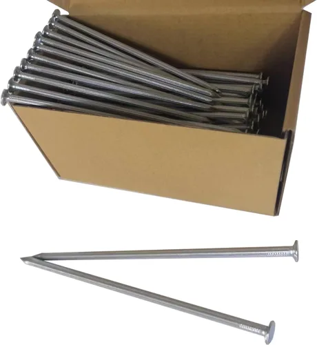Vista 5 de Estacas de Metal, 35 Piezas Estacas Galvanizadas para Paisajismo de 6 Pulgadas, Clavos de Jardín para Césped, Construcción de Casas, Carpintería