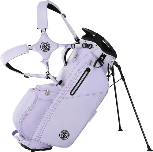 Vista 19 de Lightweight 7 Way Golf Stand Bag for Men Women, Upgrade Base Negro 7
