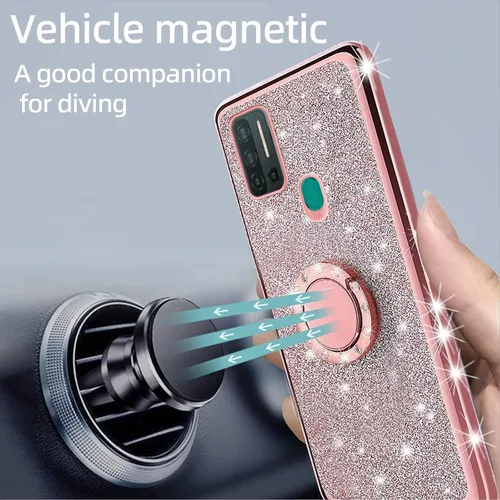 Vista 6 de Funda para Ulefone Note 11P para mujer, con purpurina, transparente, de lujo, suave, TPU con correa para lápiz capacible, para Ulefone Note 11P