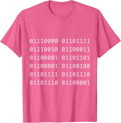 Vista 31 de Porca Madonna In Codice Binario Código Binario Camiseta, Negro