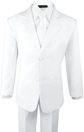 Vista 2 de Black N Bianco - Traje formal negro para niño con camisa y chaleco