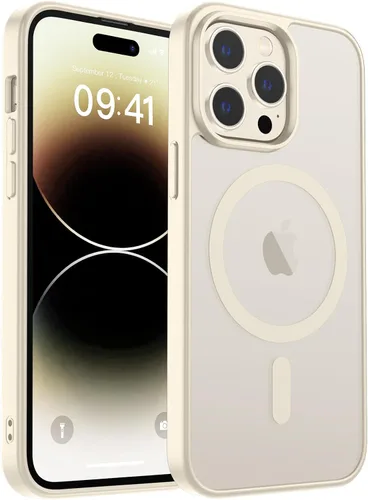 Vista 260 de zapica Funda magnética para iPhone Air, con protector de pantalla de vidrio templado, compatible con MagSafe, translúcida mate, a prueba de golpes