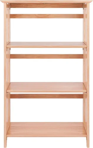Vista 4 de Winsome Mission - Estantería de madera de haya de 4 niveles, natural